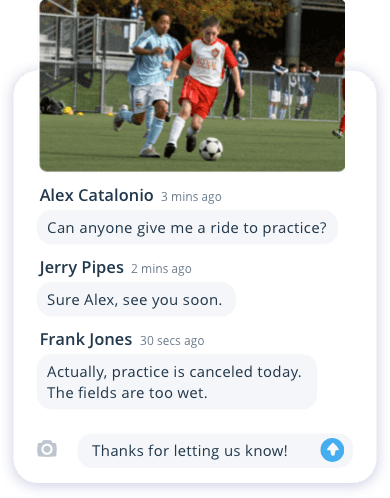 Chat with everyone without worrying who you need to include on the go.