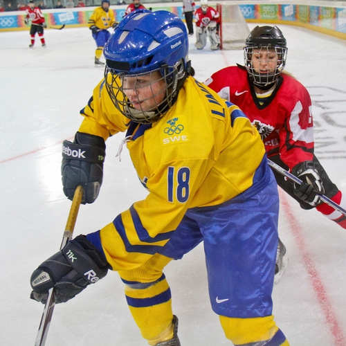 photo of a youth hockey game
